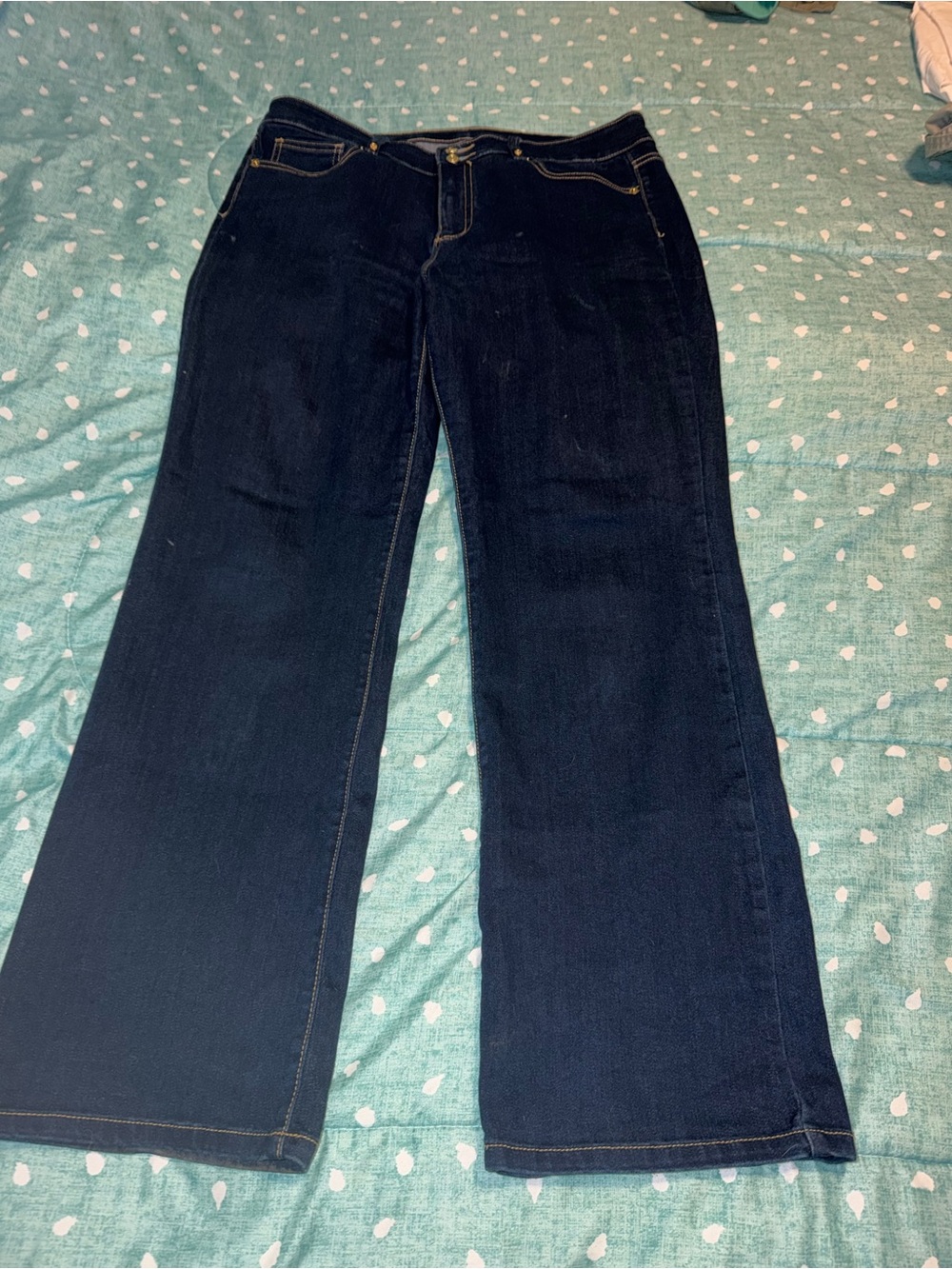 SZ 14 Michael Kors Dark Indigo Wide Leg Flare Jeans. MUST BE BUNDLED